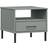 vidaXL grey Solid Wood Pine Bedside Table