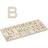 Relaxdays Wooden Letter Set 104 Pieces 5.5 cm