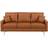 Beliani Gavle Golden Brown Sofa 183cm 3 Seater