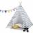 Neo Canvas Kids Indian Tent TeePee Grey