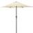 Christow Cream Garden Parasol Umbrella Steel Crank Wind