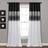 Lush Decor Night Sky Window Curtain Panel Single Black/White 42X84 106.68x213.36cm