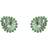 Georg Jensen Daisy Stud Earrings - Silver/Green