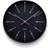 Arne Jacobsen Bankers Black Wall Clock 21cm