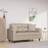 vidaXL 2 stk. mikrofiberstof cremefarvet Komplet pyntepude Beige, Hvid (40x40cm)