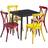 Black Square Cafe Dining Set