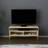 Decorotika Gold Colour/Oak Pattern TV Bench