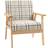 Homcom Modern Accent Beige Armchair 73cm