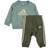 Adidas Badge of Sport Jogger Set - Silver Green/Sand Strata (IC6593)