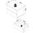 VCM UsalL45 Natbord 30 x 45 x 32 cm Sengebord