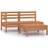 vidaXL 3-tlg Garten-Lounge-Set Massivholz Kiefer Honigbraun Lounge-Set