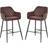 Homcom Retro Style Brown Bar Stool 93cm 2pcs