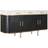 Dkd Home Decor Black Golden Metal Mango Sideboard