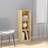 vidaXL brown Solid Pinewood Cabinet/Room Divider Book Shelf 110cm