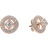 Pandora Vintage Circle Stud Earrings - Rose Gold/Transparent