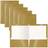 2 Pocket Glossy Laminated Metallic Gold Paper Folders, Letter