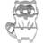 Birkmann Raccoon 7 cm Cookie Cutter