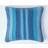 Homescapes Striped Morocco Cushion Cover Blue