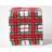 Homescapes Red Tartan Pouffe