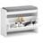 SoBuy Hallway White Shoe Rack 62x46cm