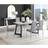 Box Carson White Marble Dining Set