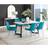 Box Carson White Dining Table