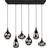 Trio Lighting Lumina Black Matt Pendant Lamp 93cm