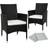 tectake 2 garden chairs Garden Dining Chair, Lounge Chair