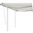 vidaXL Manual Retractable Awning with Posts 118.1"x98.4" Cream