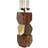Dkd Home Decor Lyseholder 10 10 Krystal Gylden Brun Aluminium Mangotræ Fyrfadsstage