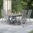 vidaXL 5 Piece Garden Patio Dining Set, 1 Table incl. 4 Chairs