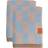 Mette Ditmer Retro Guest Towel Pink, Blue