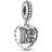 Pandora 18th Celebration Dangle Charm - Silver/Transparent