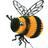 Beistle Tissue Bee 12-pack