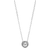 Pandora Round Sparkle Halo Necklace - Silver/Transparent