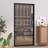 vidaXL Interior 102.5 201.5 cm Black Sliding Door Clear Glass (x194cm)