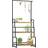 OutSunny 3 Tiered Plant Stand with Hooks, Flower Rack Balcony