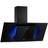 Klarstein Eleonora Head-Free Extractor Hood 90cm, Transparent, Black