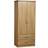 SECONIQUE Charles 2 Door Walnut Wardrobe 77x190cm