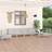 vidaXL Solid Pinewood Garden 6 Piece Outdoor Lounge Set