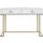 Beliani Westport White/Gold Console Table 50x115cm