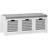 SoBuy 3 Grilled White Storage Bench 105x43cm