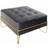 Dkd Home Decor Foam Grey Golden Settee Bench