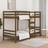 vidaXL Honey Brown 90x200 cm Bunk Bed