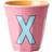 Rice Mugg Medium Bokstav X, Rosa