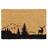 Relaxdays Coir Doormat Indoor Outdoor 60x40 cm Natural/Black Brown, Black cm