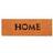 Relaxdays Narrow Coir Doormat Home Print 1.5 x 75 x 50 cm Orange, Black