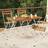 vidaXL foldbart bistrobord 100x54x71 massivt