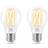 WiZ Filament Bulb Clear 60W A60 E27 x2