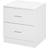 Homcom 2 Drawers White Bedside Table 39.5x45cm